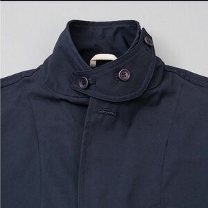EUC bespoke sport coat. Navy blue cotton.